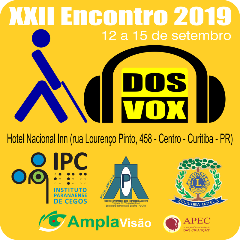 Selo XXII Encontro DOSVOX 2019